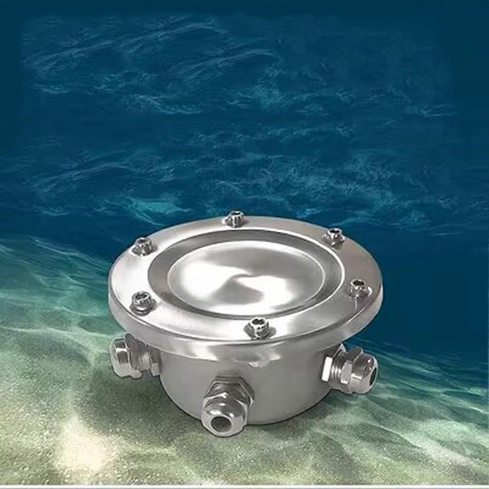 IP68 Stainless Steel Underwater Junction Box for Pool Lights, RustProof Waterproof Cable Connector (1 in 2 out)