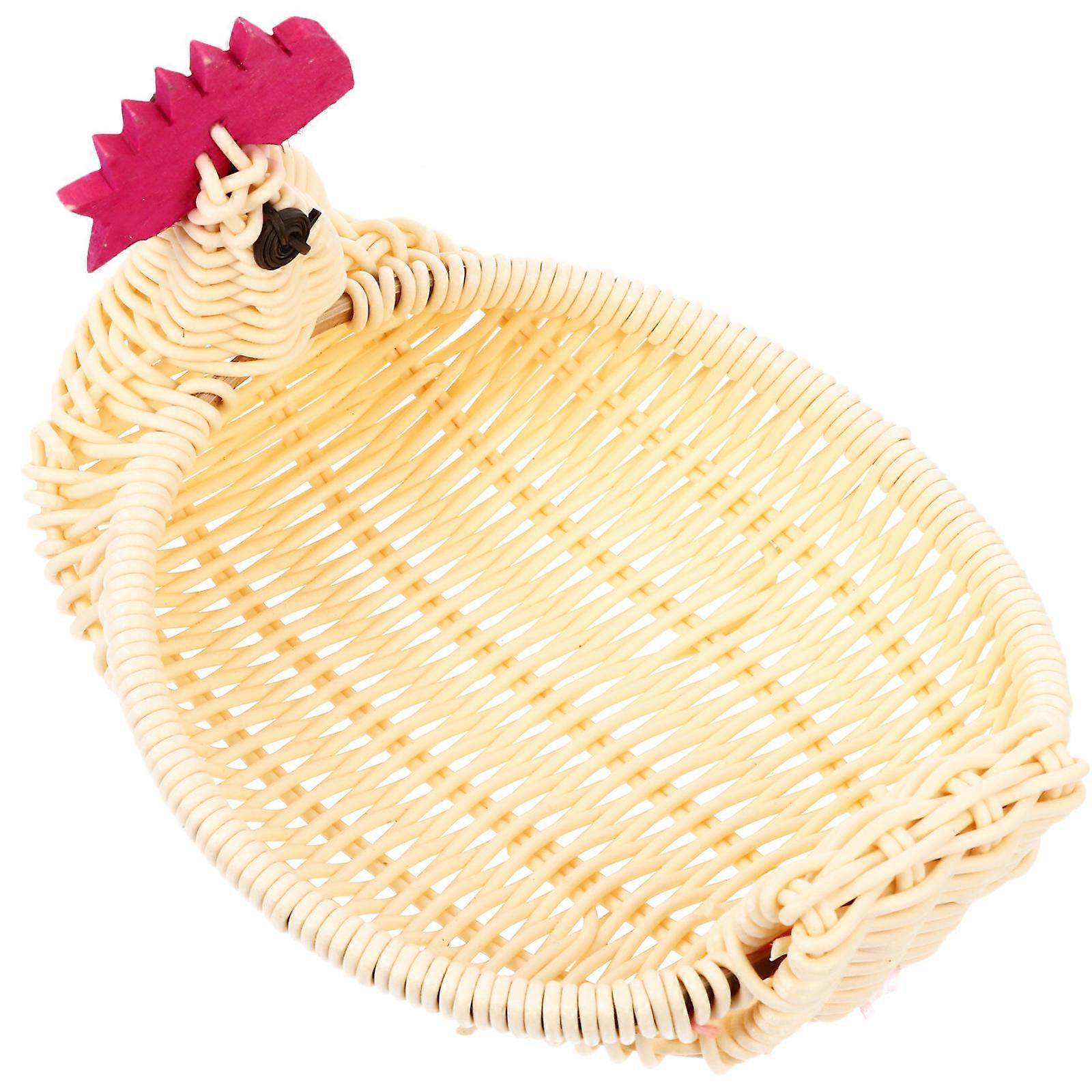 Rattan Candy Baskets Animal Modeling for Fruit Storage 3Pcs