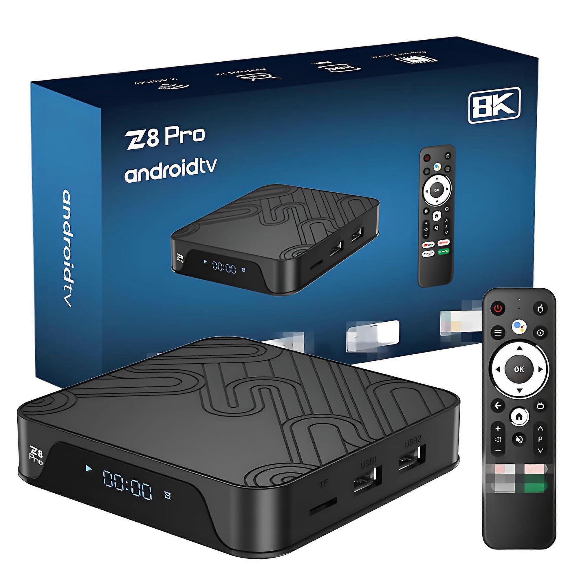 Z8 PRO Android TV Box 4K/8K HDR Allwinner H313/618 4GB RAM 32GB ROM Android 12/10 WiFi 2.4/5GHz BT5.2