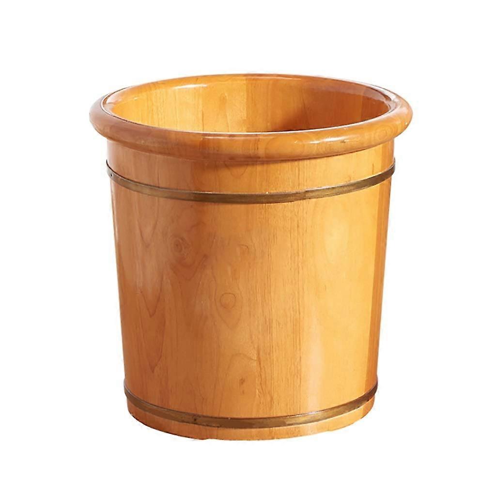 Wooden Foot Spa Bucket with Solid Oak Construction and LeakProof Bottom for Sauna Soaking