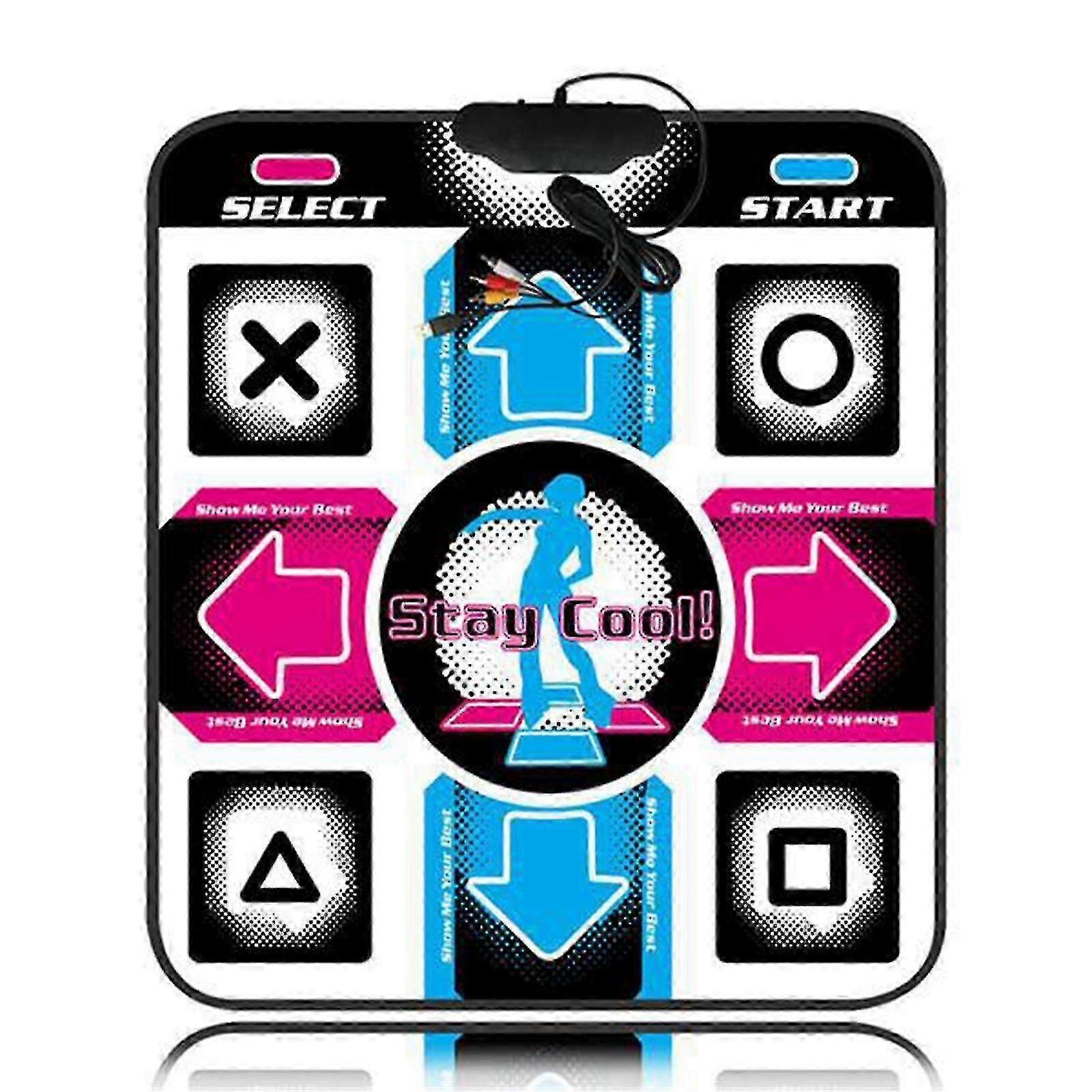 25-26 Interactive Dance Mat with USB Computer Interface, Multi-Level Games for Indoor Fitness & Fun