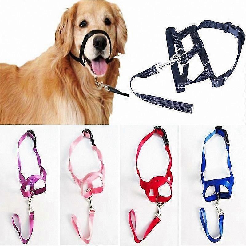Adjustable Dog Head Collar with Muzzle Function for Training and Control