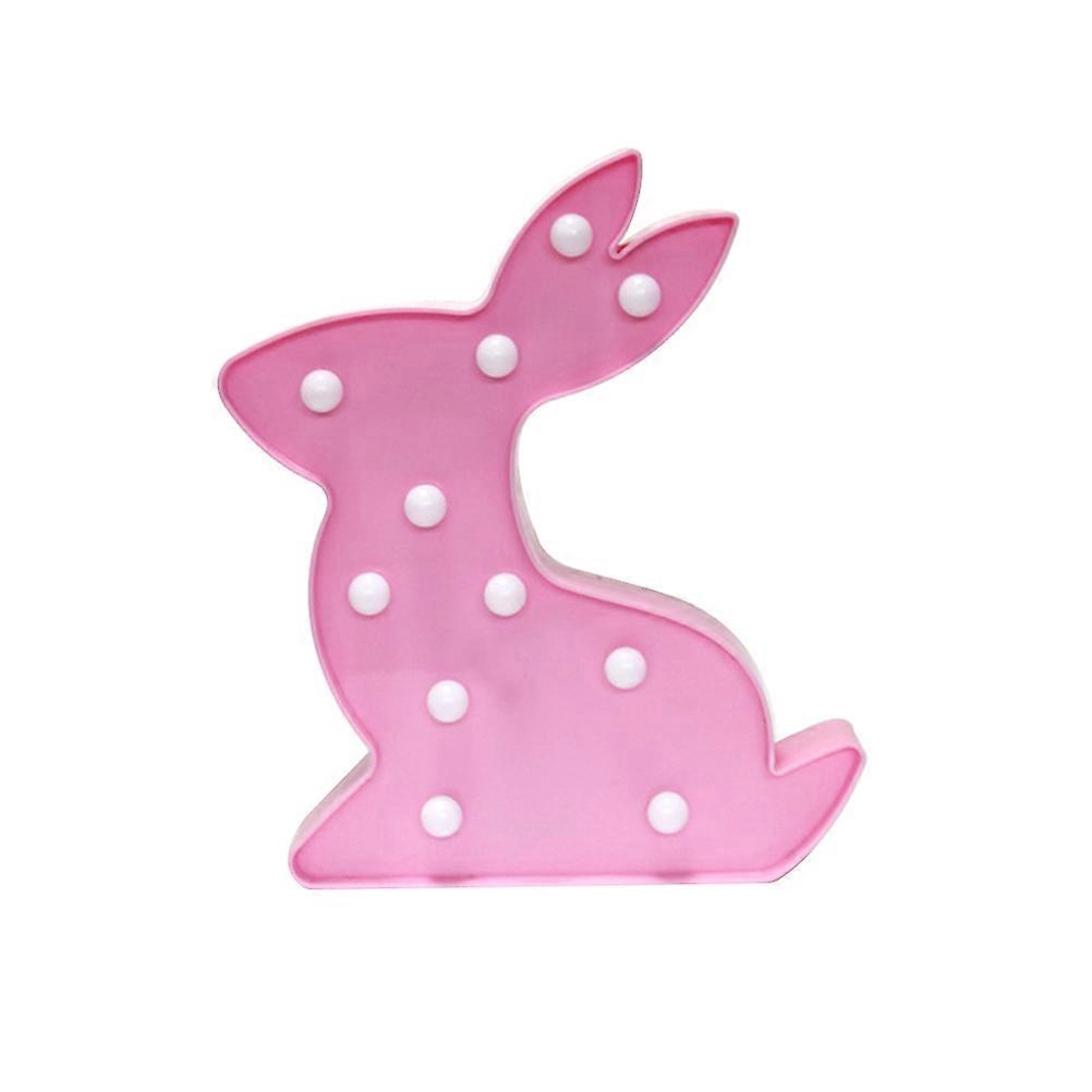 Rabbit Shape Night Light Chic Desktop Lamp for Lighting 3Pcs Bedside Decorative Lights