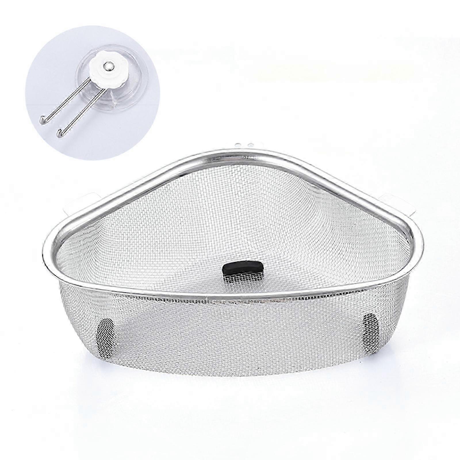 2026 Space-Saving Sink Drain Basket - Stainless Steel, Triangular