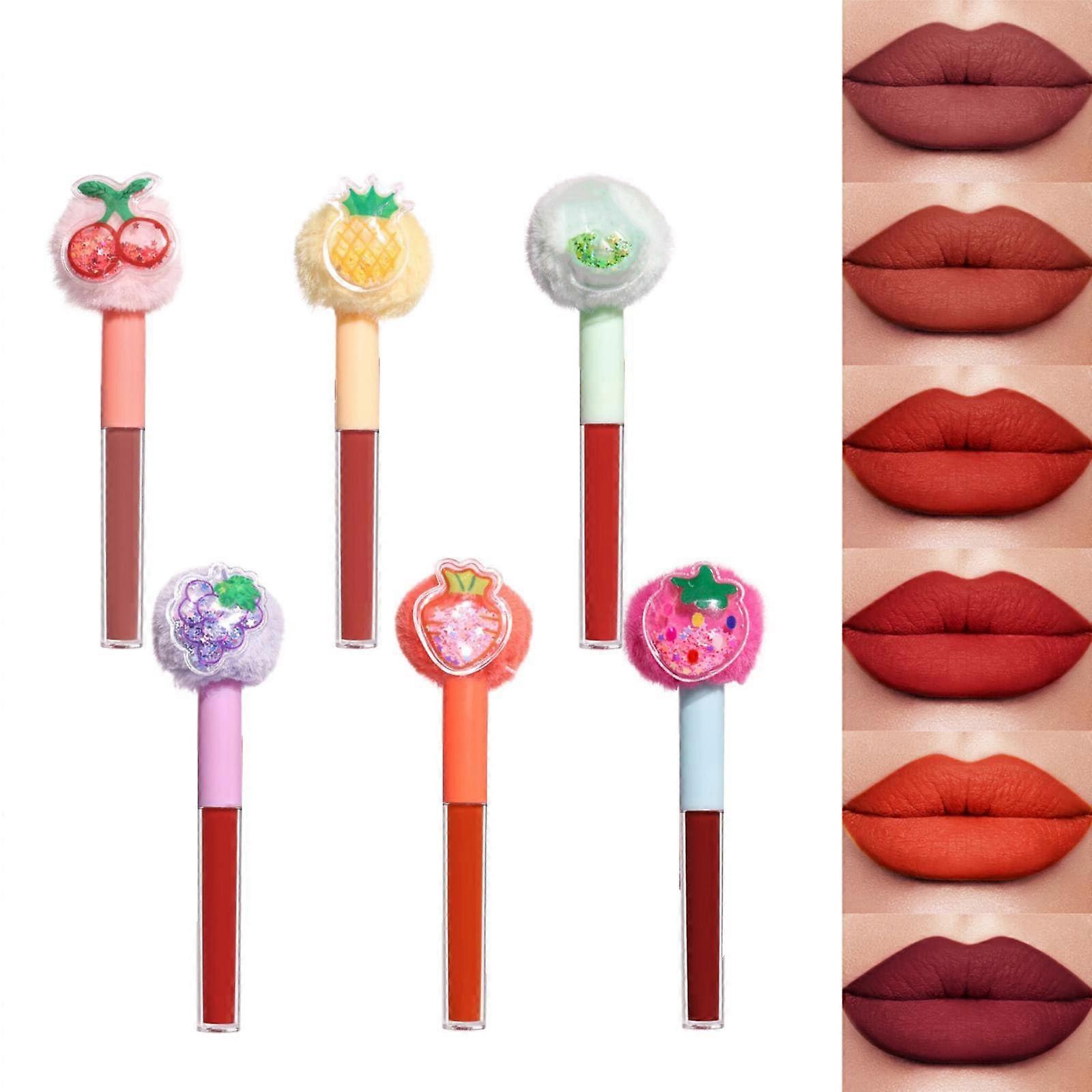 Long Lasting Fruit Inspired Lip Gloss NonSticky Lip Glaze Cup Stain Resistant Single Pack