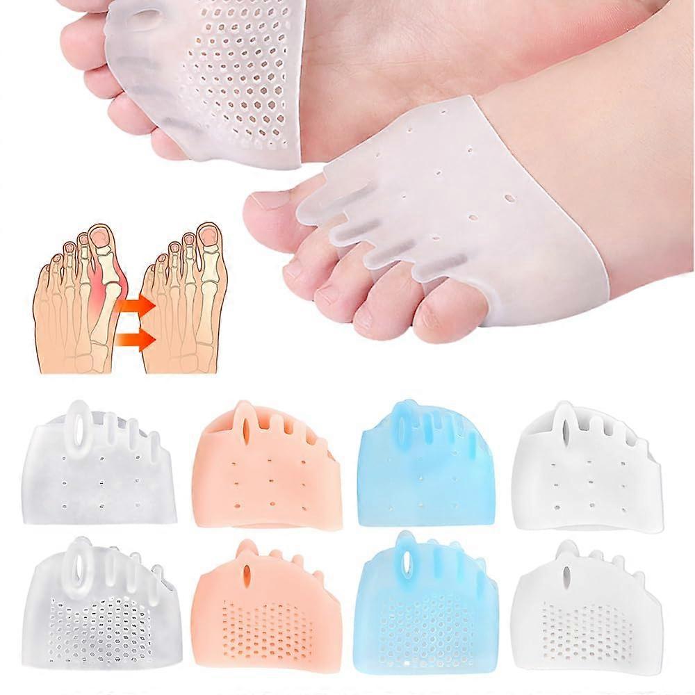 Silicone Toe Separators for Bunion Relief and Alignment, Breathable NonSlip 4 Pairs