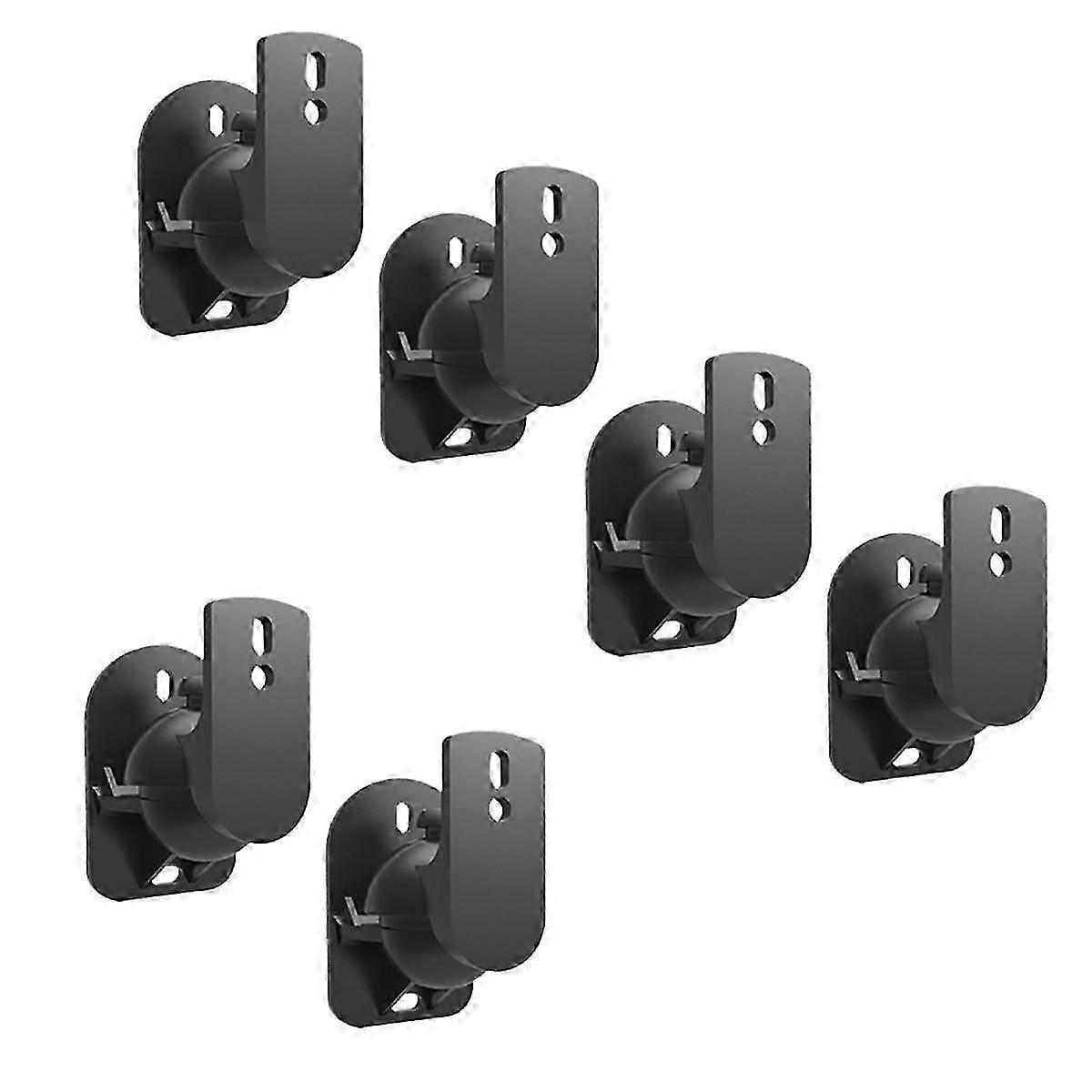 Universal Speaker Wall Mount Bracket Ceiling Stand Clamp with Adjustable Swivel and Tilt Angle Rotation