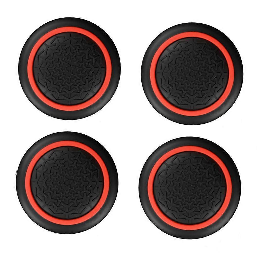 AntiSlip Silicone Thumb Grips for Nintendo Switch 2 Controller Joystick Caps Red 4pcs