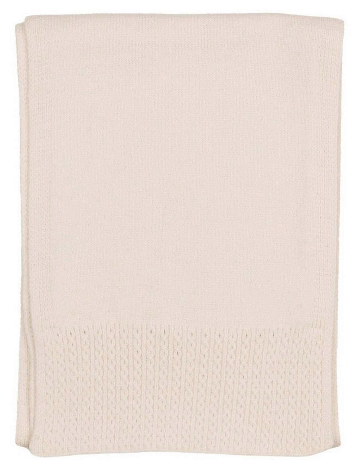 Zelly Cable Detail Edge Scarf - Cream
