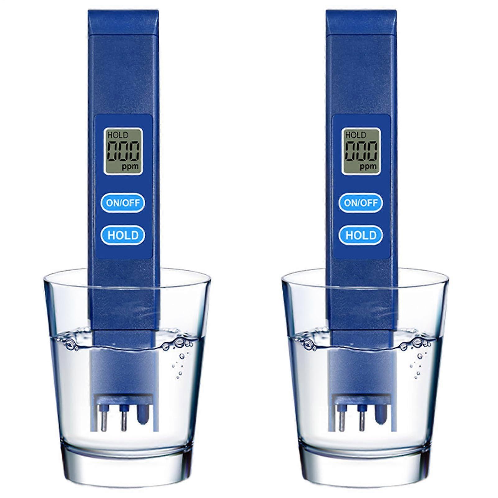 2pcs  Precision Digital Water Quality Tester with LCD Display for Drinking and Outdoor Use