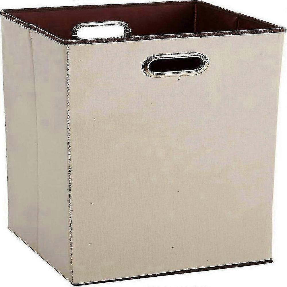 Collapsible Canvas Laundry Basket with Handles, 60L Rectangular Design