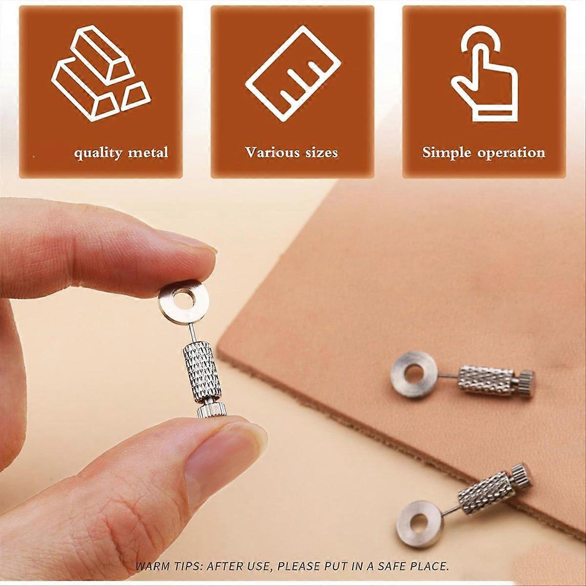 12Pcs DIY Leather Located Needles Tools,Position Leather Edges Lock