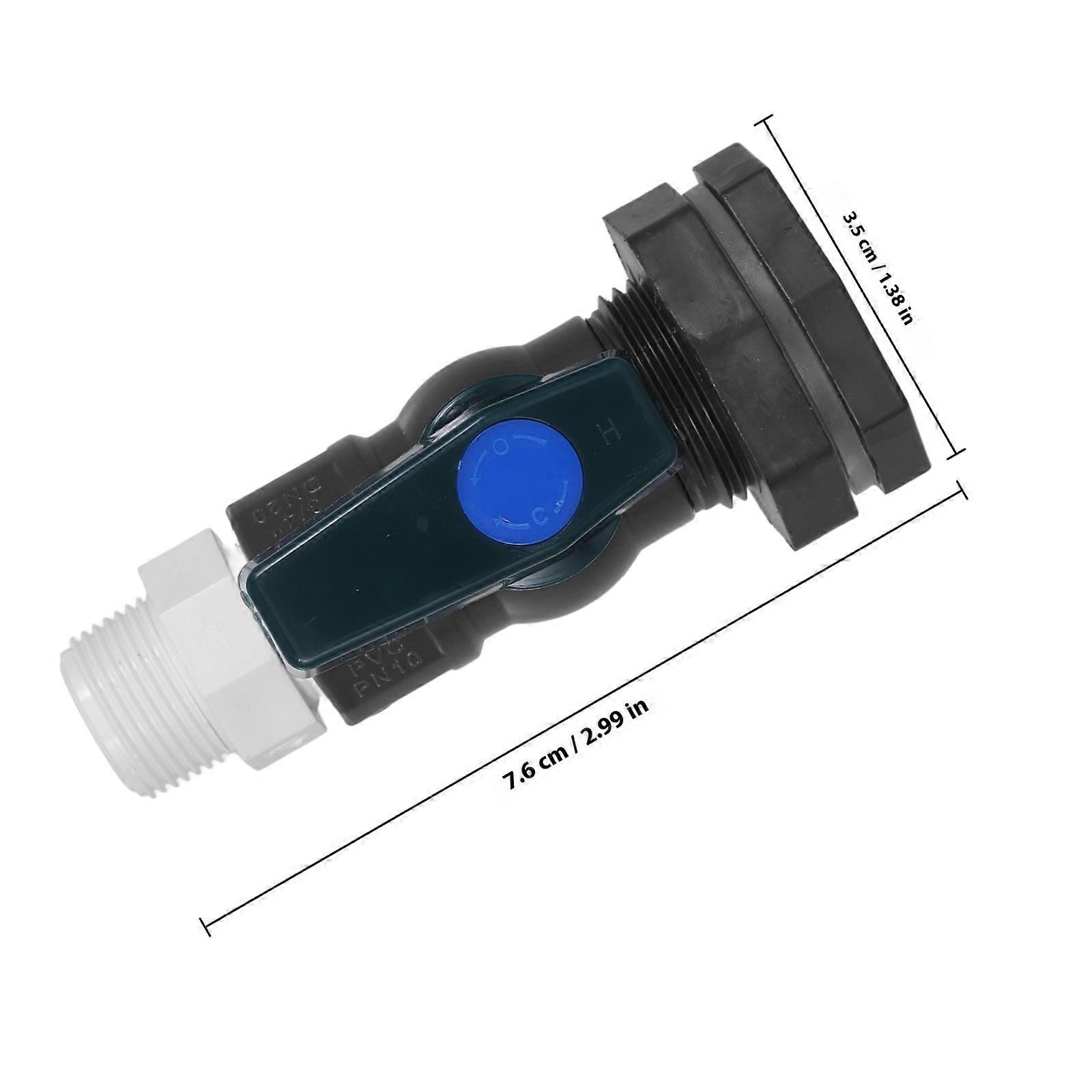 Rain Spigot Kit Bulkhead Fitting for Water Tank 1Set Reliable Hose Adapter