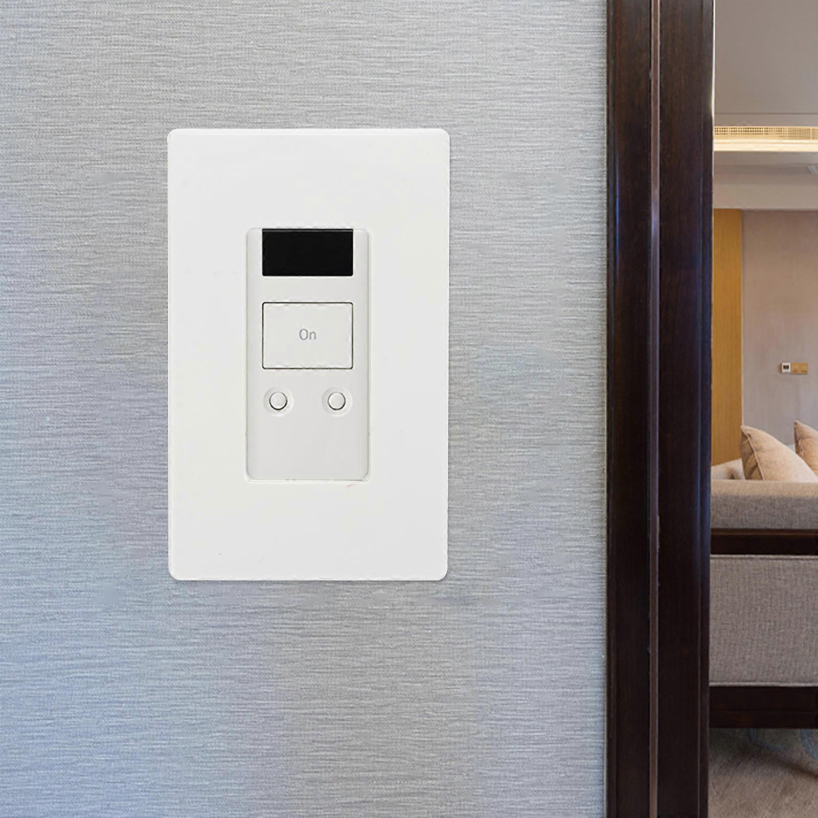 Durable Wall Cover Screwless Electrical Plate for Switch Use 2Pcs