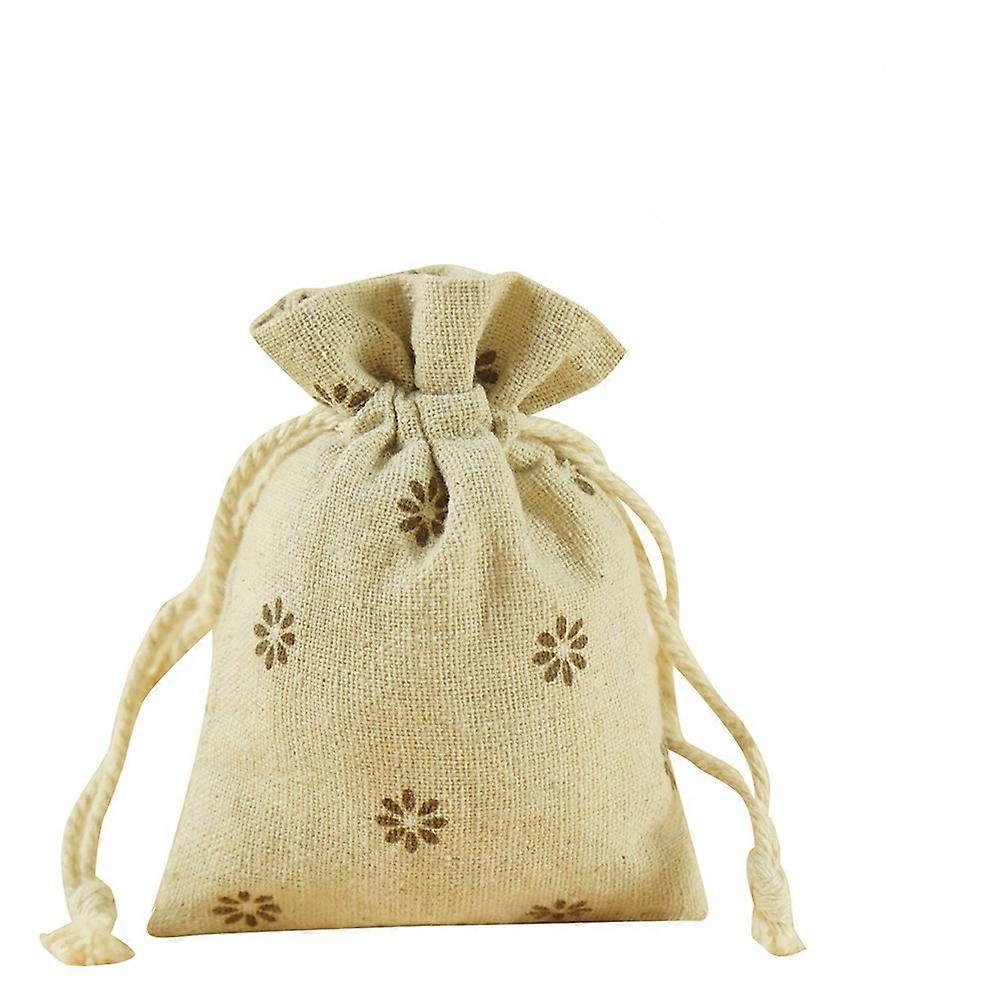 Burlap Jute Small Linen Bags for Storage Drawstring Pouch 20Pcs