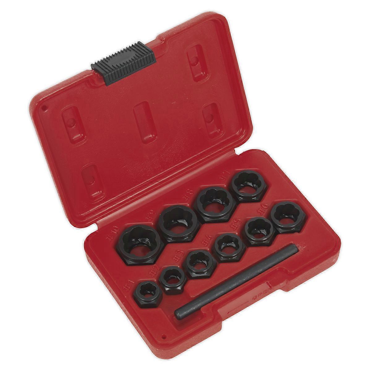 Sealey Ak8183 Bolt Extractor Set 11Pc Spanner Type
