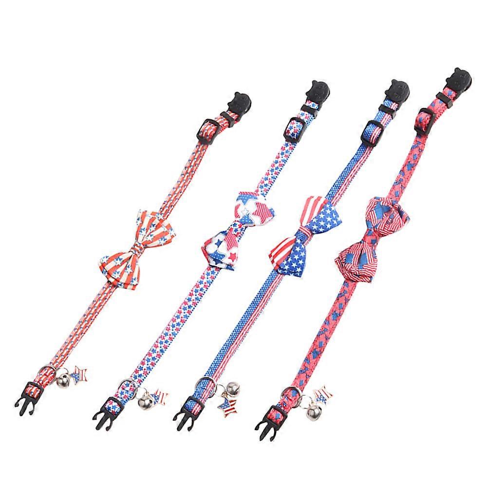 Adjustable Independence Day Pet Collar Dog Collar for Pet Dressing 20Pcs