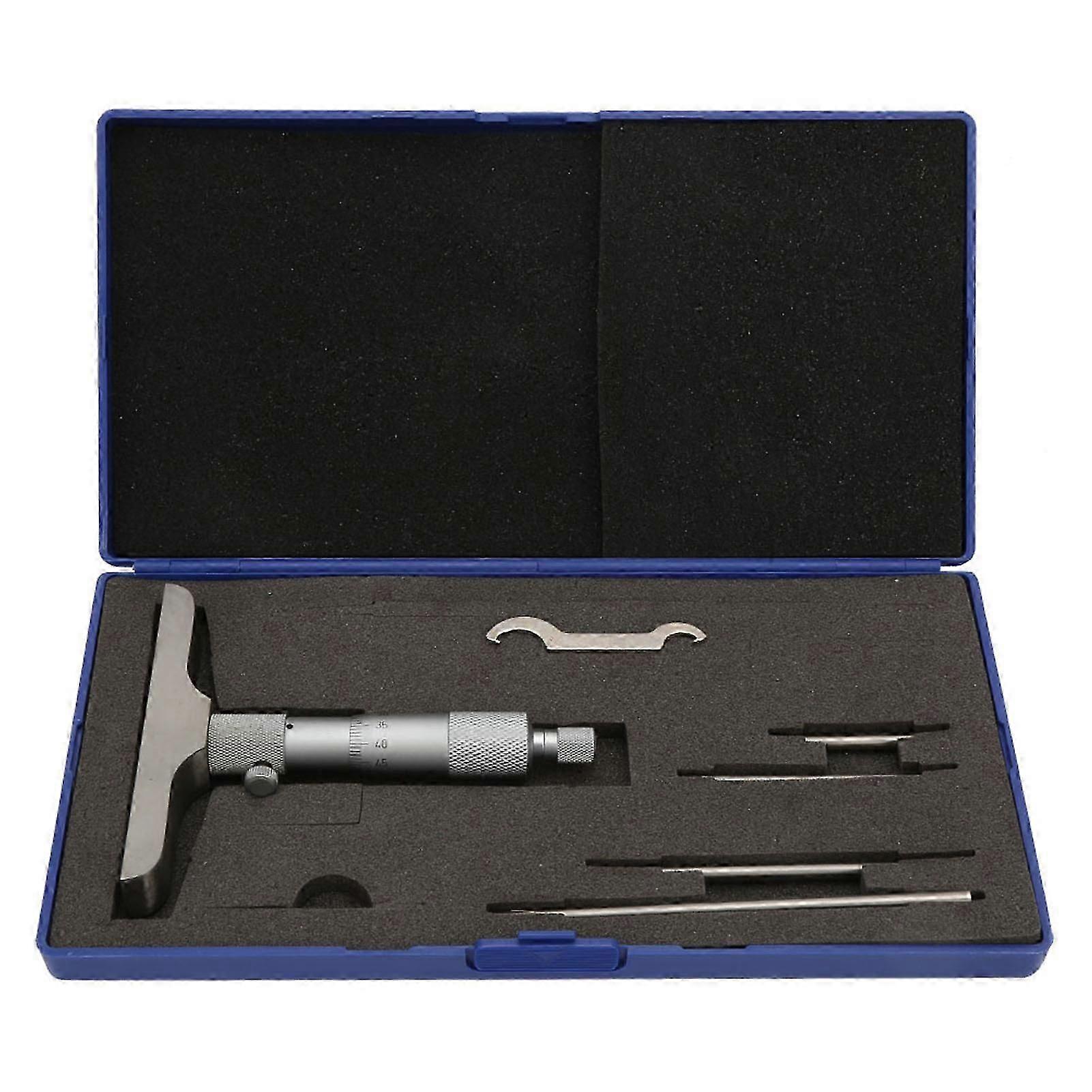 High Precision Round Head Depth Micrometer (0 to 100mm 4 in)