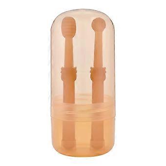 Pet Toothbrush Set 2 Pcs with 360° Cleaning Brush Head and Long Handle for Cat and Dog Dental Care