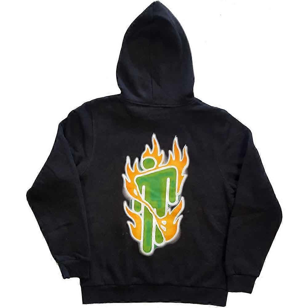 Billie Eilish Airbrush Flames Blohsh Kapuzenpullover