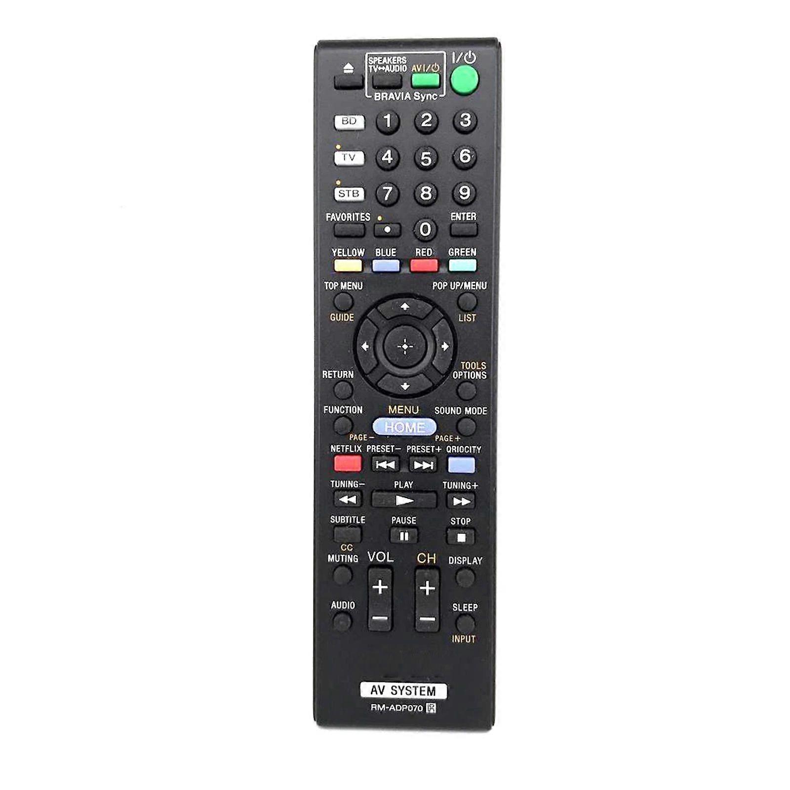 RM-ADP070 Compatible with Sony AV System BDV-E780W BDV-E980W Infrared Replacement Remote Control
