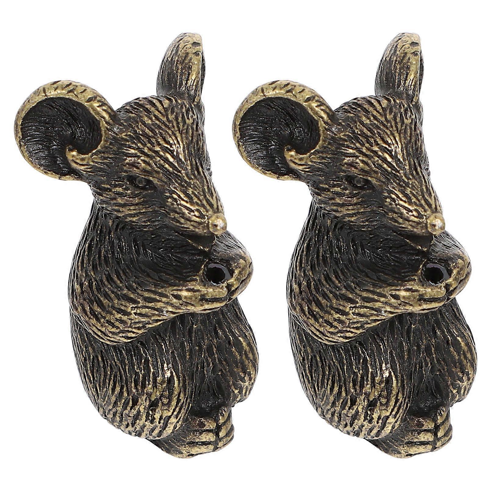 Alloy Copper Plating Incense Holder Decorative Burning Base 2Pcs
