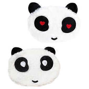 2 stks Mooie Katoenen Gezichtsbedekking Cartoon Panda Patroon Warme Mond Neusbedekking (Willekeurige Stijl)