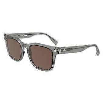 Okulary przeciwsłoneczne LACOSTE L6065S N 038 PRZEZROCZYSTE JASNOSZARE 54/20/145 MĘSKIE