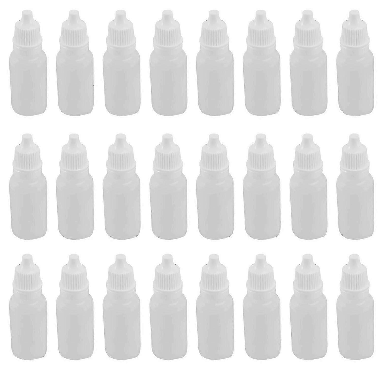 100PCS 15Ml Squeezable Dropper Bottles Eye Liquid Dropper Refillable