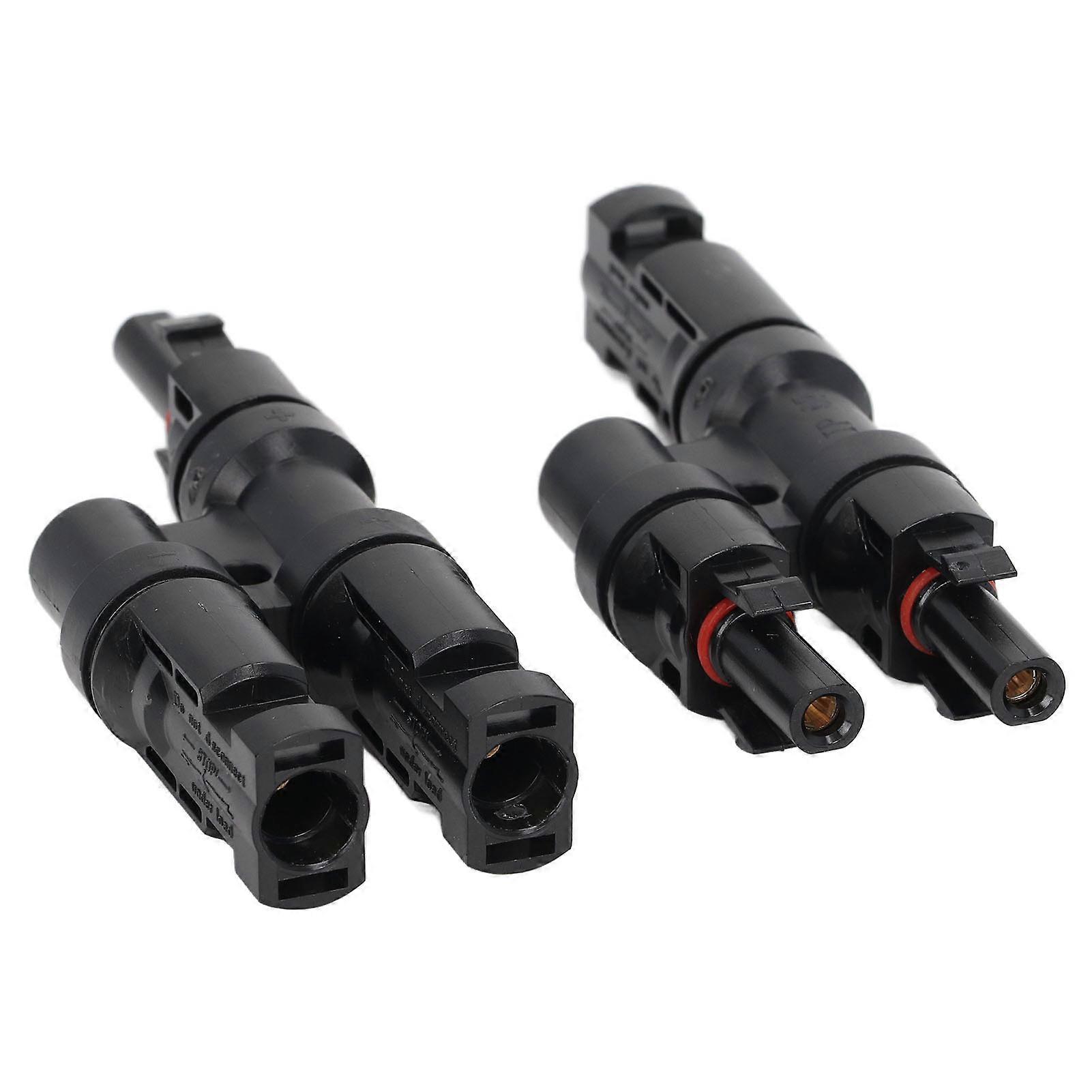 1 Pair Solar Branch Connector Panel Parallel Connection Cable Splitter Coupler DIY Mount Tool T3
