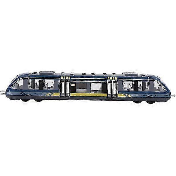 Miniature Alloy Pull Back Train Model with Connectable Carriages for Children