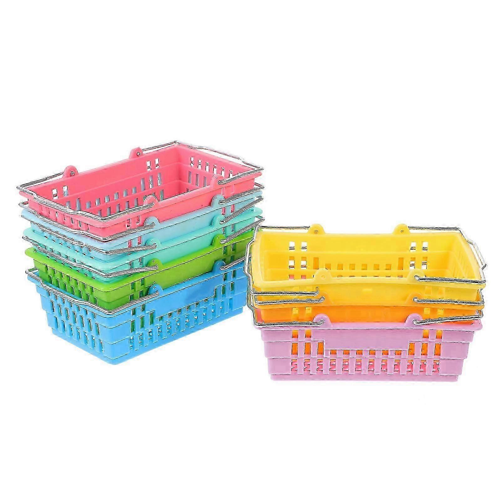 Mini Storage Basket Plastic Container for Sundries 16Pcs Multipurpose Pack