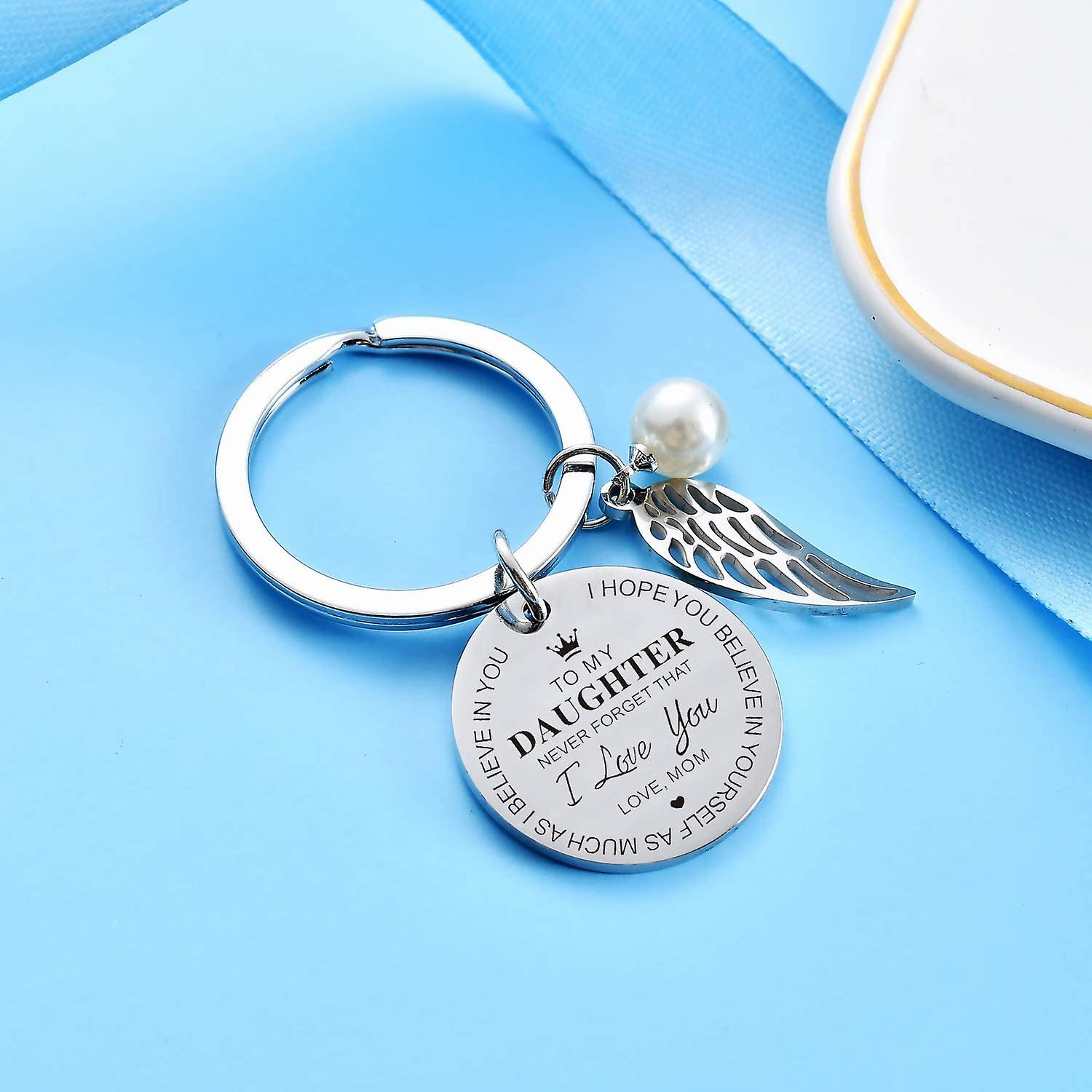 Dad To Daughter Believe In Yourself Keychain - Foto 12
