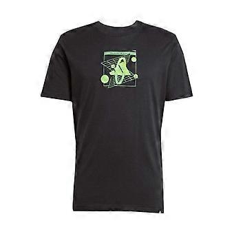 Camiseta Adidas Masculina Geométrica de Algodão