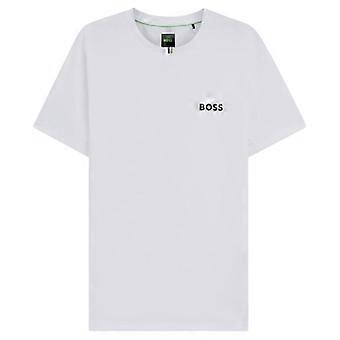 Camiseta ajustada de piqué a rayas Boss para hombre