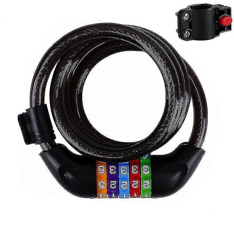 Children's Security Bicycle Lock, Colourful Combination Lock