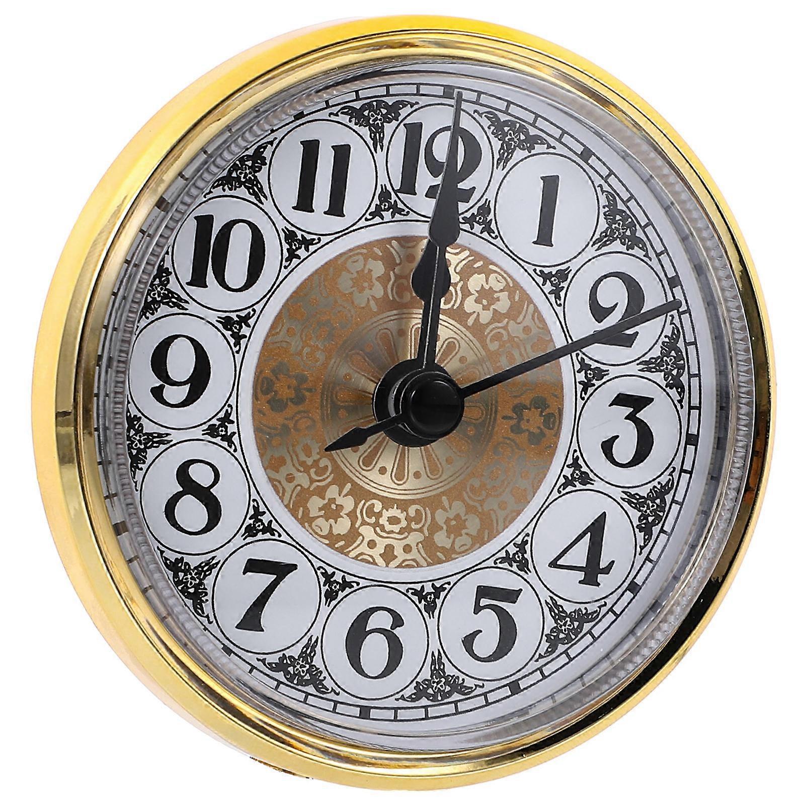 Horloge de remplacement Insert Miniature Clock Face Clock Kit Mini Clock Insert Home Supply