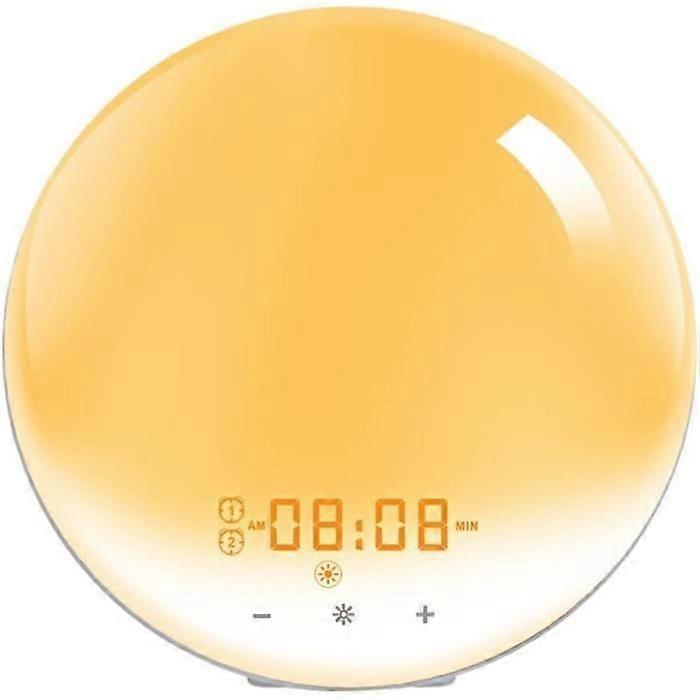 Sunrise/Sunset Simulation Light Alarm Clock - Dual Alarm & Snooze Function - 20 Brightness Levels[q246]