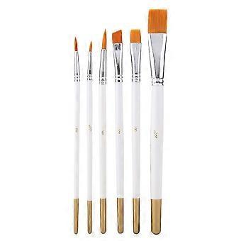 6pcs Drawing Pen Nylon Hair Paint Brush Set Art Craft Painting Watercolor Brush Kit