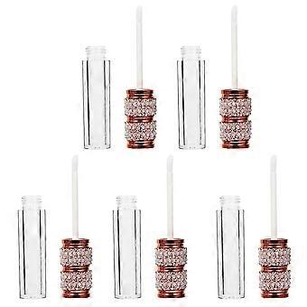 DIY Lipstick Bottle for Storage 5Pcs Rhinestone Lip Gloss Holder for Women