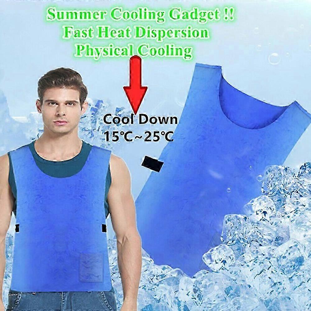 Cooling Vest with Adjustable Clasp, PVA Waterproof Fabric Heat Dissipation Vest for Outdoor Sports, Work, Fishing, Hiking - Summer Cooling