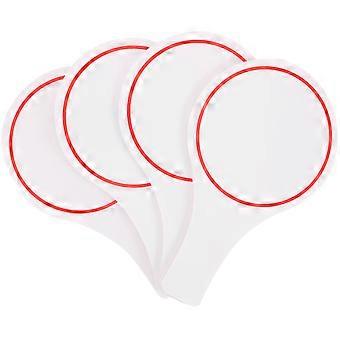 4pcs Blank Board Erasable Writing Scoreboard Voting Scoreboard for Judges