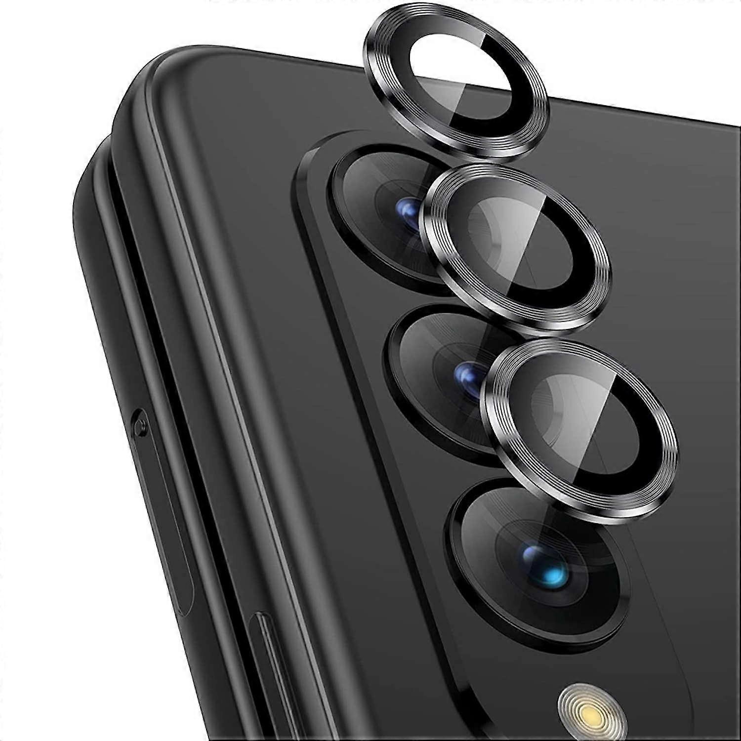 For Samsung Galaxy Z Fold5 5G Protective Glass Camera Lens Tempered Glass H9 Black