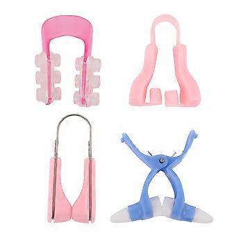 4PCS Nose Up Lifting Shaping Shapers Straightening Bridge Correctors Beauty Tools for Women Girls Ladies (Random Color)
