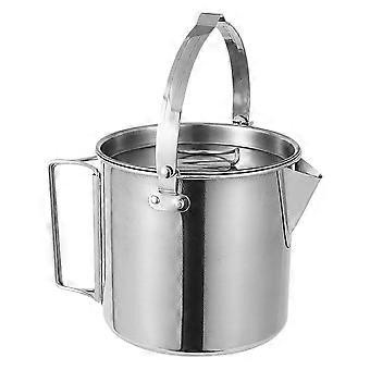 Camping Stove Top Tea Kettle Stainless Steel for Boiling Water 2Pcs Set