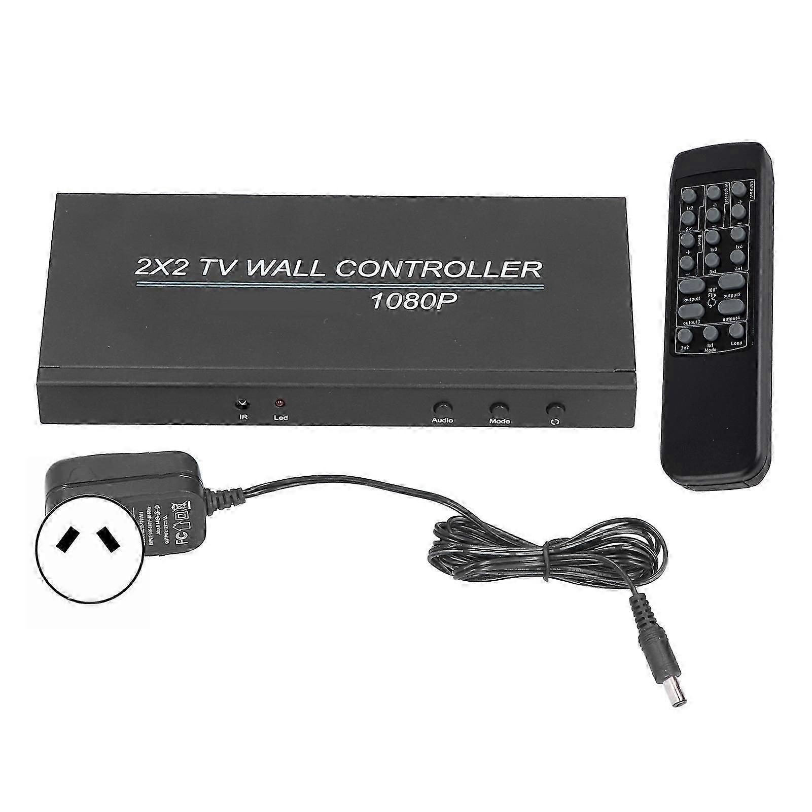 Video Wall Controller 2x2 HD Multimedia Interface Video Image Processor Compatible withHD Input TVs