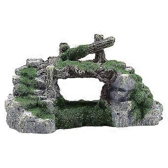 2026 Tortoise and Shrimp Hideaway Resin Rockery for Aquarium,H