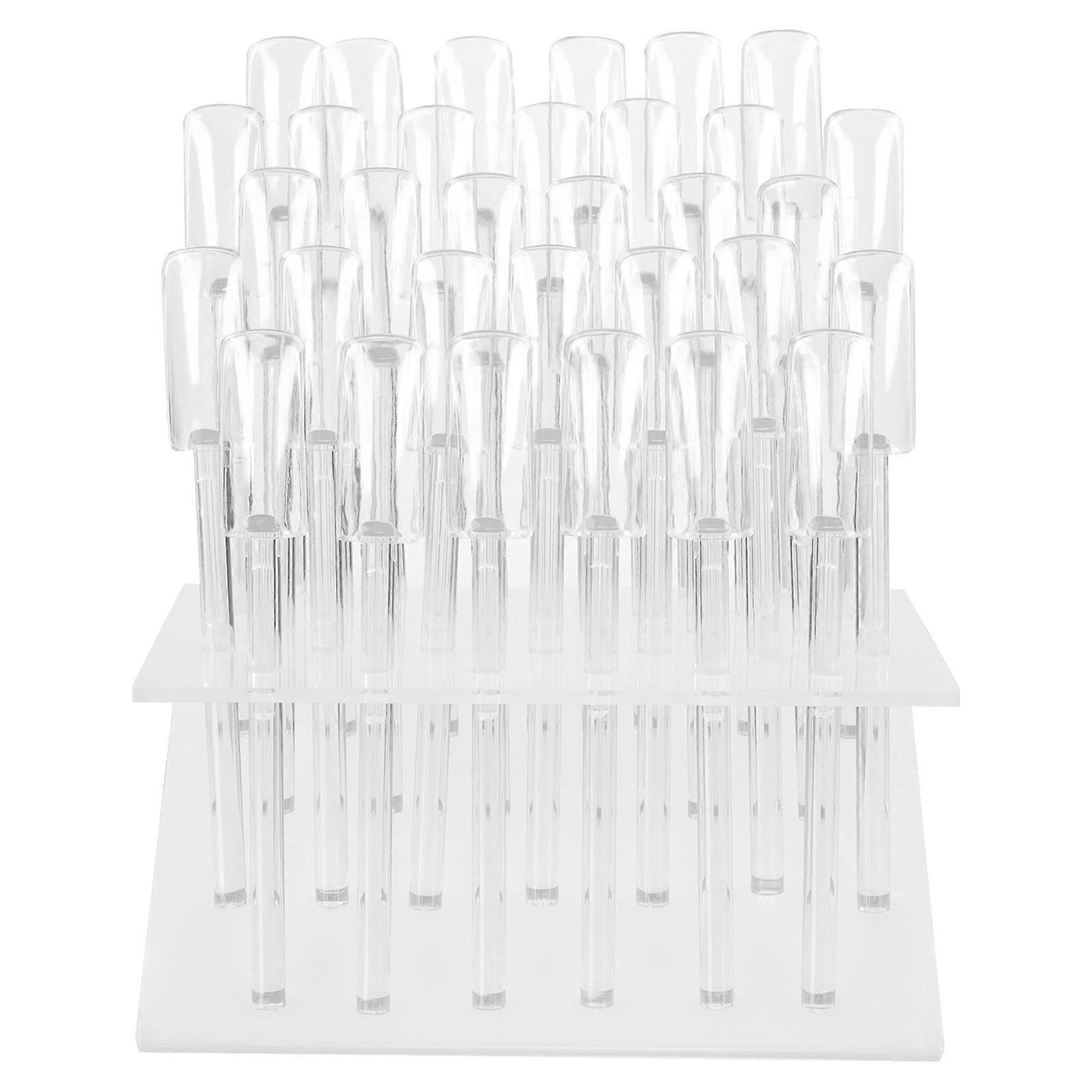 Desktop Rack for Nail Tip Display with 2Sets Transparent Storage Holders