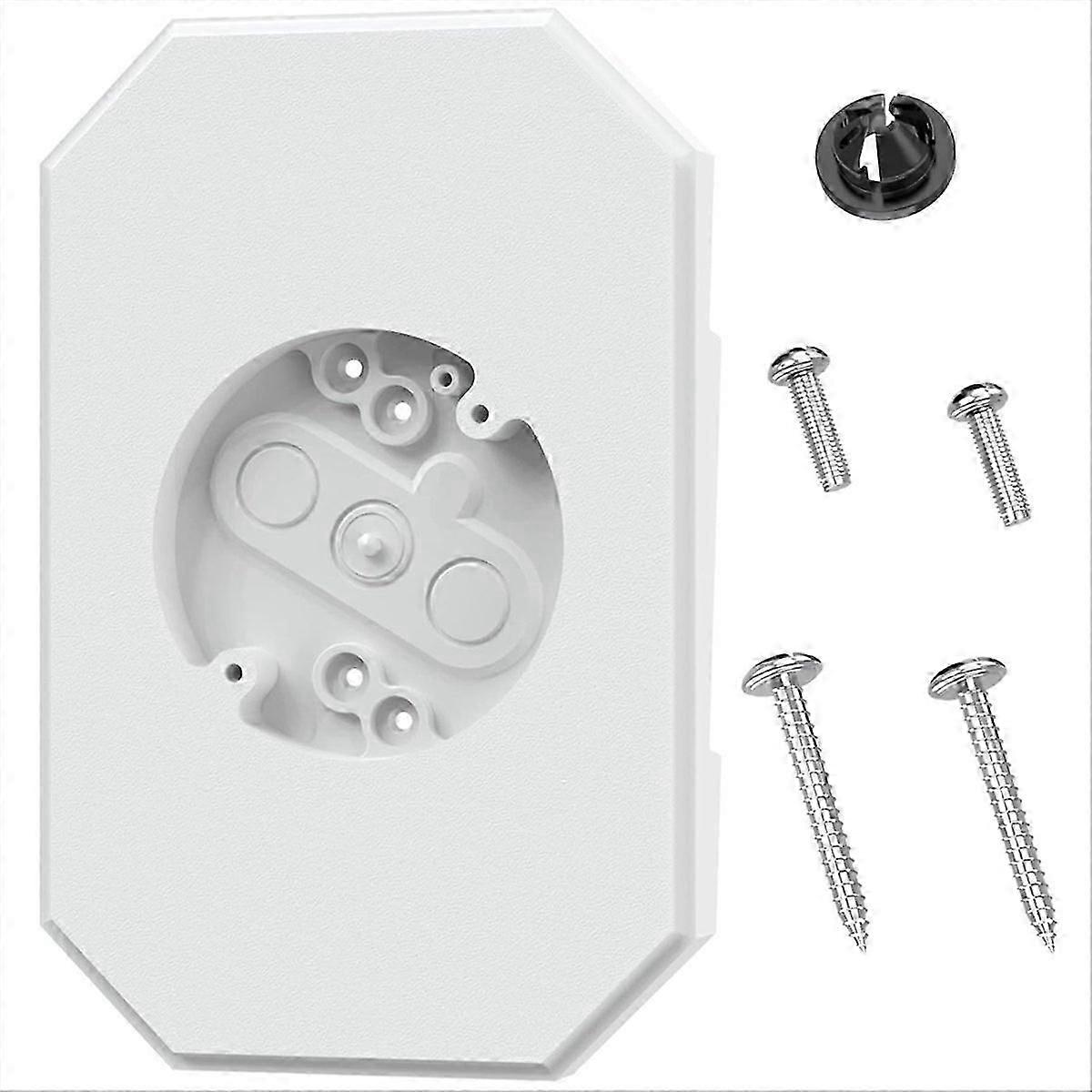 Siding Mounting Kit, 8141DBL Outdoor Light Mounting Block,White