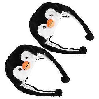 2 stuks Penguin Hat Festival Penguin Hoofddeksel Hoed Gevulde Hoed Cosplay Party Performance Hat
